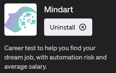 「Mindart(マインダート)」興味や性格に基づいて最適な職業を提案するChatGPTプラグイン