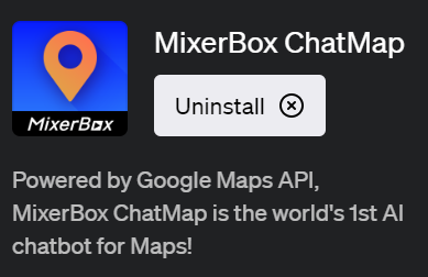 「MixerBox ChatMap(ミクサーボックス チャットマップ)」旅行計画や地元の探索を助けるChatGPTプラグイン