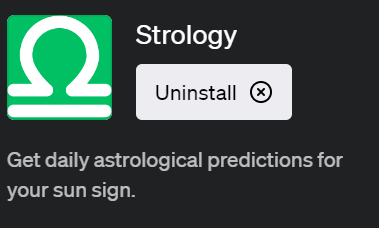 「Strology(ストロロジー)」ChatGPTで星座占いができるプラグイン
