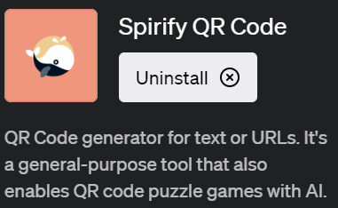ChatGPTでQRコードを生成するプラグイン「Spirify QR Code（スピリファイ QR コード）」の使い方