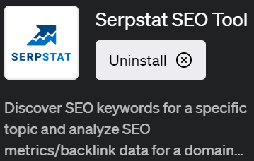 ChatGPTでSEO分析が可能なプラグイン「Serpstat SEO Tool（サープスタット・エスイーオー・ツール）」の全機能と活用法