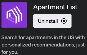 ChatGPTでアパート探しが可能なプラグイン「Apartment List（アパートメント・リスト）」の全てを解説