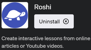 ChatGPTでインタラクティブなレッスンを作成できるプラグイン「Roshi（ローシ）」の使い方を徹底解説
