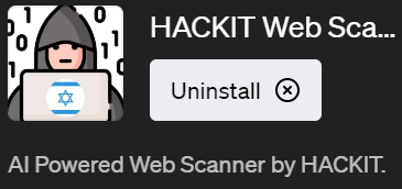 ChatGPTでウェブセキュリティを強化するプラグイン「HACKIT Web Scanner(ハキット・ウェブ・スキャナー)」の使い方