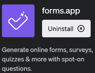ChatGPTでオンラインフォームを簡単に作成できるプラグイン「forms.app(フォームズ・アップ)」の使い方を解説