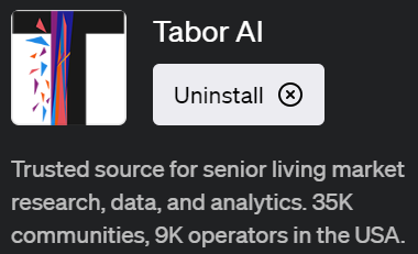 ChatGPTでシニアリビング市場のリサーチが可能なプラグイン「Tabor AI(タボー AI)」の詳細解説