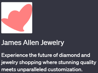 ChatGPTでジュエリー選びができるプラグイン「James Allen Jewelry(ジェームス・アレン・ジュエリー)」の使い方