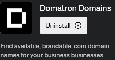 ChatGPTでドメイン名を探せるプラグイン「Domatron Domains(ドマトロン・ドメインズ)」の使い方