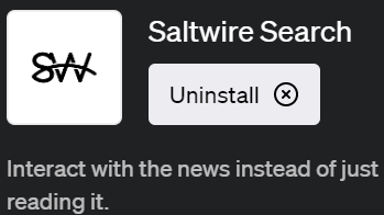 ChatGPTでニュース検索が可能なプラグイン「Saltwire Search(ソルトワイヤーサーチ)」の使い方