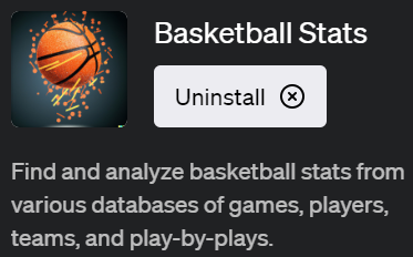 ChatGPTでバスケットボールの統計を取得できるプラグイン「Basketball Stats（バスケットボール・スタッツ）」の詳細解説