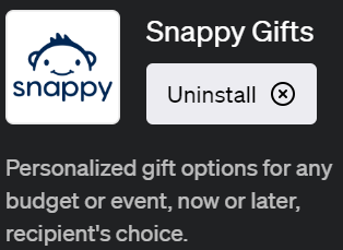 ChatGPTでパーソナライズされたギフト提案ができるプラグイン「Snappy Gifts（スナッピー・ギフツ）」の詳細と活用法