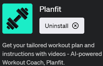ChatGPTでパーソナルトレーニングが可能なプラグイン「Planfit(プランフィット)」の使い方