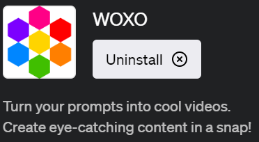 ChatGPTでビデオ作成が可能なプラグイン「WOXO(ウォクソ)」の使い方