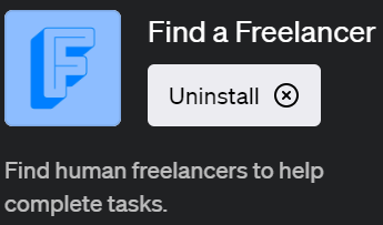 ChatGPTでフリーランサーを見つけるプラグイン「Find human freelancers to help complete tasks」の使い方と活用法