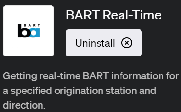 ChatGPTでリアルタイムのBART情報を取得できるプラグイン「BART Real-Time（バート・リアルタイム）」の詳細解説