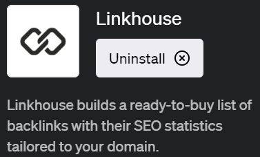 ChatGPTでリンクビルディングが可能なプラグイン「Linkhouse（リンクハウス）」の使い方
