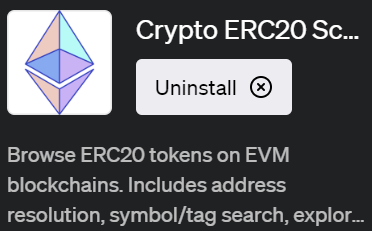ChatGPTで仮想通貨情報を取得できるプラグイン「Crypto ERC20 Scout(クリプト ERC20 スカウト)」の詳細解説