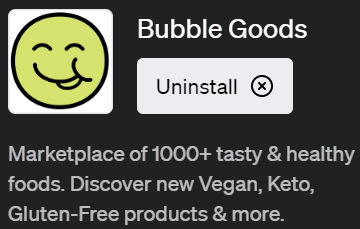 ChatGPTで健康食品の検索が可能なプラグイン「Bubble Goods（バブル・グッズ）」の使い方
