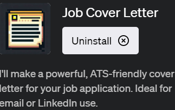 ChatGPTで効果的な求人応募ができるプラグイン「Job Cover Letter(ジョブ・カバー・レター)」の使い方
