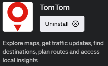 ChatGPTで地図情報を活用できるプラグイン「TomTom（トムトム）」の使い方