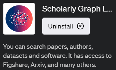 ChatGPTで学術データを探索できるプラグイン「Scholarly Graph Link（スカラリーグラフリンク）」の全てを解説