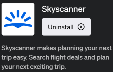ChatGPTで旅行計画が楽になるプラグイン「Skyscanner(スカイスキャナー)」の使い方