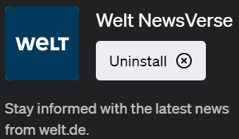 ChatGPTで最新ニュースを取得できるプラグイン「Welt NewsVerse(ヴェルト・ニュースヴァース)」の使い方