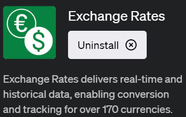 ChatGPTで為替レートを取得・変換できるプラグイン「Exchange Rates(エクスチェンジ・レーツ)」の使い方