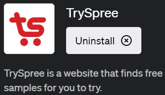 ChatGPTで無料サンプルを探せるプラグイン「TrySpree(トライスプリー)」の使い方