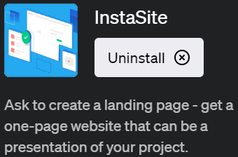 ChatGPTで簡単にランディングページを作成できるプラグイン「InstaSite(インスタサイト)」の使い方