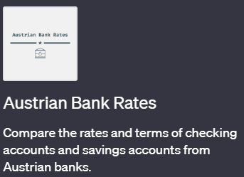 ChatGPTで銀行の金利情報が手に入るプラグイン「Austrian Bank Rates(オーストリアン・バンク・レーツ)」の詳細解説