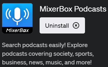 ChatGPTと一緒にポッドキャストを楽しむプラグイン「MixerBox Podcasts（ミクサーボックス・ポッドキャスト）」の全てを解説