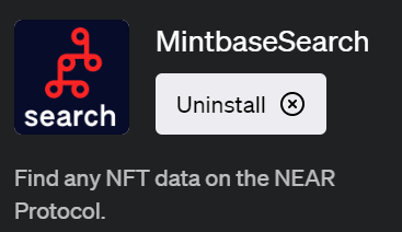 MintbaseSearch(ミントベースサーチ)ChatGPTでNFTマーケットの情報を瞬時に取得できるプラグイン