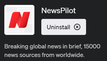 NewsPilot(ニュースパイロット)ChatGPTで世界中の最新ニュースをリアルタイムで取得できるプラグイン
