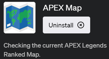 「APEX Map」ChatGPTでAPEX Legendsの現在と未来のマップ情報を取得できるプラグイン