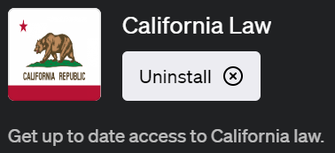 「California Law（カリフォルニア ロウ）」ChatGPTでカリフォルニア州の法律情報を瞬時に取得できるプラグイン