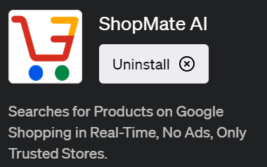 「ShopMate AI（ショップメイト AI）」ChatGPTがあなたのショッピングを助ける、最先端のプラグイン