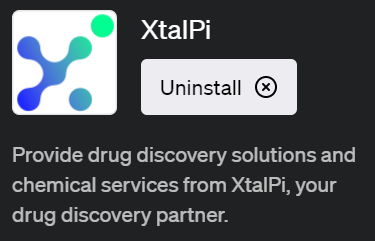 「XtalPi（エクスタルパイ）」ChatGPTで化学物質の解析と薬物発見が可能なプラグイン