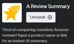 ChatGPTでAmazon商品レビューを簡単に取得できるプラグイン「A Review Summary(ア・レビュー・サマリー)」の使い方