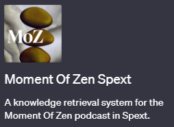 ChatGPTでMoment Of Zenのポッドキャストの知識を引き出せるプラグイン「Moment Of Zen Spext(モーメント・オブ・ゼン・スペクスト)」の使い方