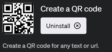 ChatGPTでQRコードを生成できるプラグイン「Create a QR code(クリエイト・ア・キューアールコード)」の使い方