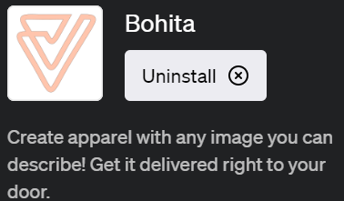 ChatGPTでアパレルデザインができるプラグイン「Bohita(ボヒタ)」の使い方