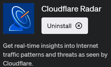 ChatGPTでインターネットのトレンドを把握できるプラグイン「Cloudflare Radar(クラウドフレア・レーダー)」の使い方