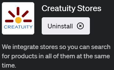 ChatGPTでショッピング情報を取得できるプラグイン「Creatuity Stores(クリエイテュイティ・ストアーズ)」の使い方