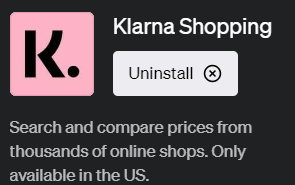 ChatGPTでショッピング情報を取得できるプラグイン「Klarna Shopping(クラーナ・ショッピング)」の使い方