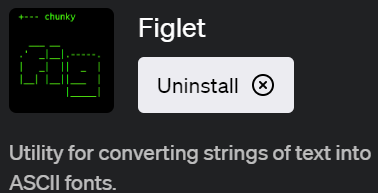 ChatGPTでテキストアートが作成できるプラグイン「Figlet(フィグレット)」の使い方