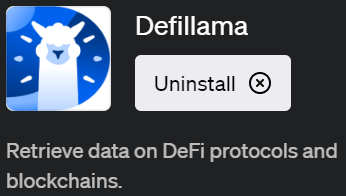 ChatGPTでデフィの統計を取得できるプラグイン「Defillama(デフィラマ)」の使い方