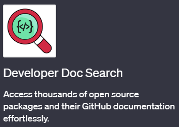 ChatGPTでドキュメント検索ができるプラグイン「Developer Doc Search(デベロッパー・ドック・サーチ)」の使い方