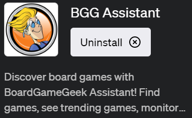 ChatGPTでボードゲーム情報を取得できるプラグイン「BGG Assistant(ビージージーアシスタント)」の使い方