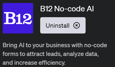 ChatGPTで効率的なビジネスを実現するプラグイン「B12 No-code AI(ビートゥエルブ ノーコード エーアイ)」の使い方